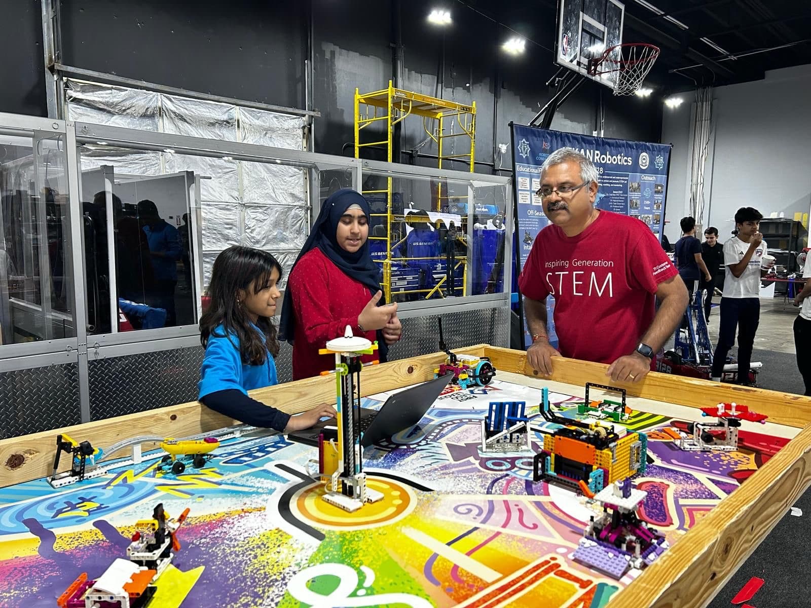 FLL team in action